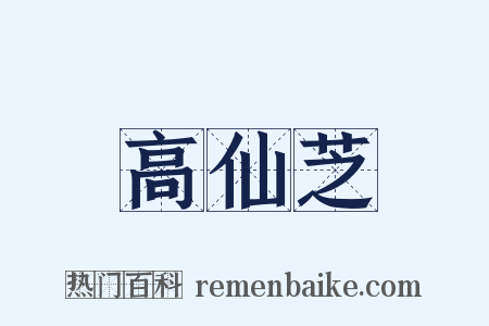 高仙芝是什么意思的图片